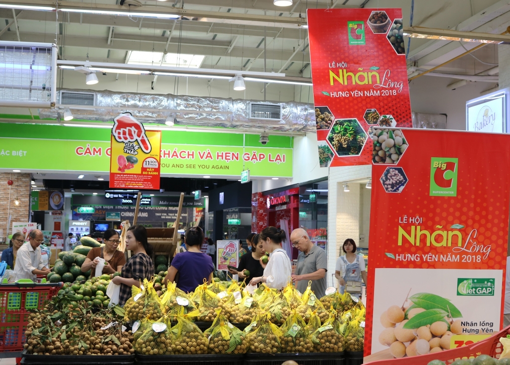 nhan long hung yen sap co mat tai big c tren toan quoc