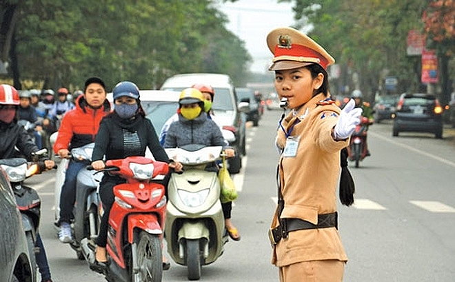 cong dien dam bao trat tu an toan giao thong dip 29 va khai giang nam hoc moi