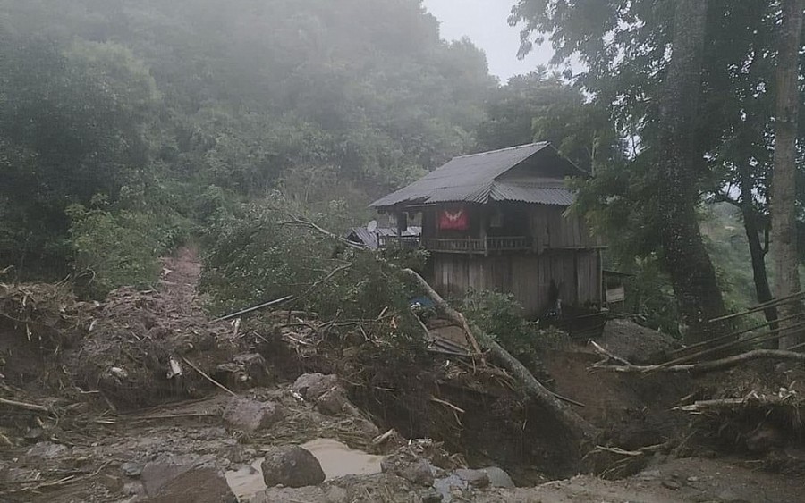Nghệ An: Tập trung khắc phục hậu quả do mưa lũ ở Kỳ Sơn