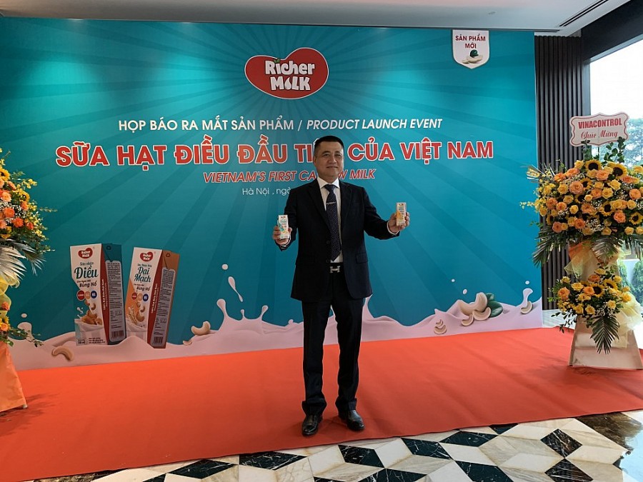 Sản phẩm sữa hạt điều Richer Milk chính thức ra mắt thị trường