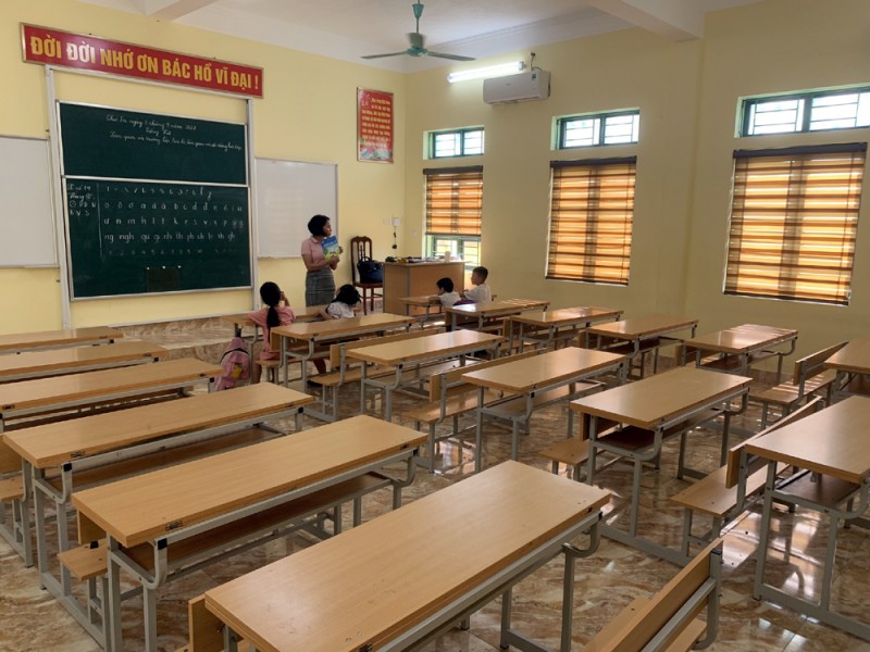 Hưng Yên: Từ ngày 12/9, hàng trăm học sinh xã Hòa Phong có thể được tới trường trở lại