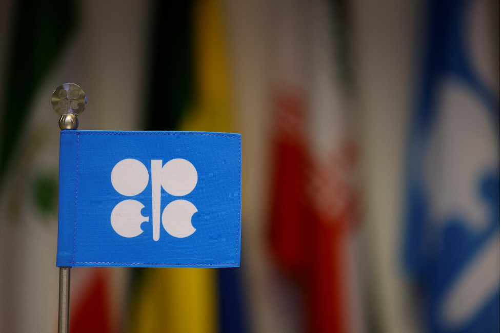 Một lá cờ OPEC vào ngày họp OPEC+ ở Vienna (nguồn: Reuters)