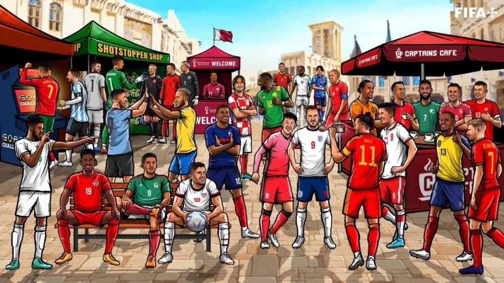 32 đội tuyển dự World Cup 2022 tại Qatar. Ảnh: FIFA