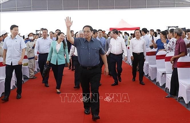 Thủ tướng Phạm Minh Chính dự lễ phát động thi đua đẩy mạnh phát triển hạ tầng đồng bộ, hiện đại