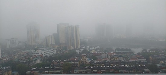 Hà Nội ô nhiễm không khí kéo dài đến giữa tháng 2, mưa phùn tiếp diễn