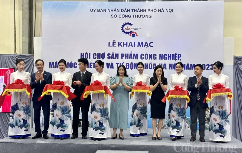 Khai mạc hội chợ sản phẩm công nghiệp, máy móc thiết bị và tự động hóa Hà Nội 2023 Khai mạc hội chợ sản phẩm công nghiệp, máy móc thiết bị và tự động hóa Hà Nội 2023