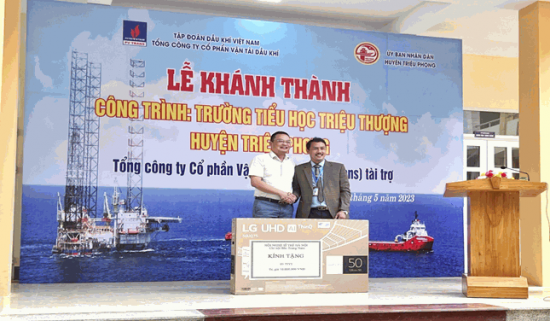 pvtrans tai tro gan 3 ty dong xay cac cong trinh tai truong tieu hoc xa trieu thuong tinh quang tri