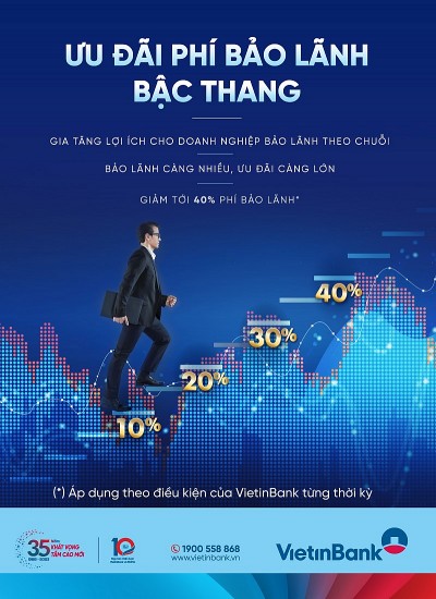 Ưu đãi lớn, khuyến mại khủng dành cho doanh nghiệp phát hành bảo lãnh tại VietinBank