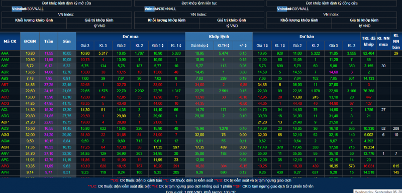Chứng khoán hôm nay 6/9/2023: Năng lượng, thực phẩm duy trì tăng tốt