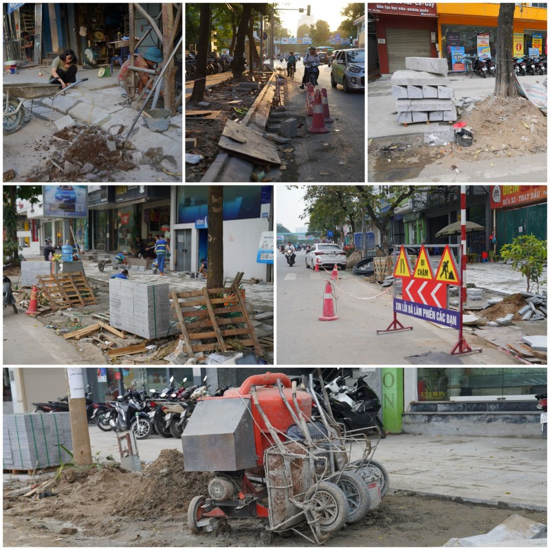 Cuối năm nhiều tuyến phố ở Hà Nội đồng loạt bị đào xới