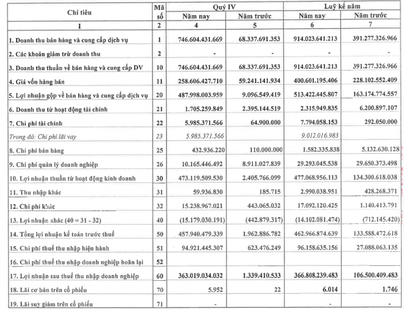 Quý IV đột khởi, Lideco báo lãi 363 tỷ đồng, bỏ xa kế hoạch cả năm 2023