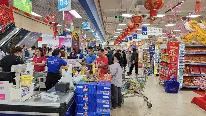  Sóc Trăng: Doanh thu bán lẻ đạt gần 10.100 tỷ đồng trong tháng đầu năm. Ảnh minh họa