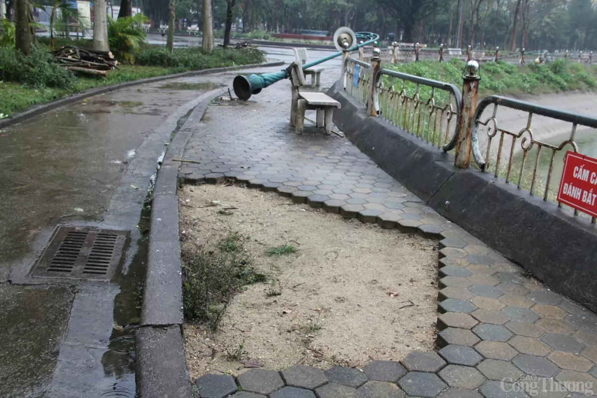 Cải tạo công viên Cầu Giấy sau nhiều năm xuống cấp Cải tạo công viên Cầu Giấy sau nhiều năm xuống cấp