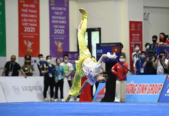 SEA Games 31 ngày 13/5: Wushu Việt Nam có huy chương vàng đầu tiên