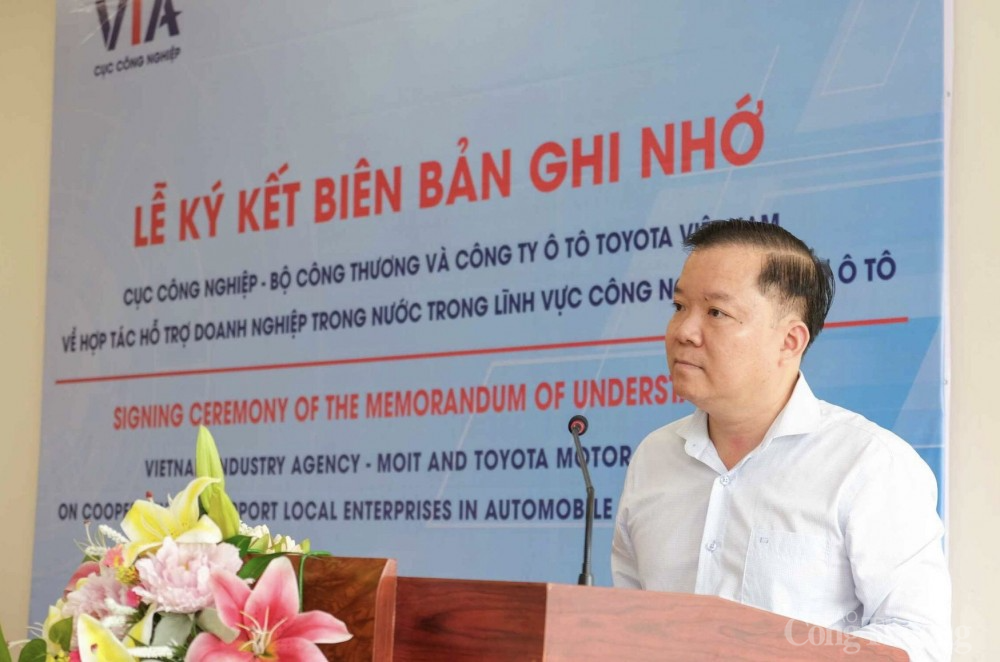 Ông Phạm Tuấn Anh- Phó Cục trưởng Cục Công nghiệp phát biểu tại lễ ký kết
