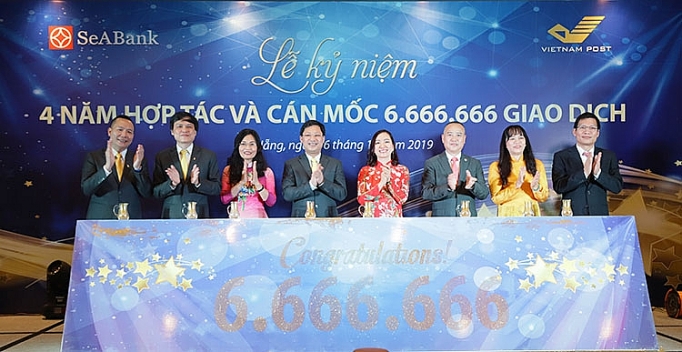 seabank va vnpost ky niem 4 nam hop tac can moc 6666666 giao dich