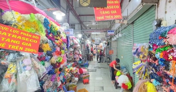 Tiểu thương chợ Đại Quang Minh - chợ phụ liệu may mặc lớn nhất miền Nam kêu cứu