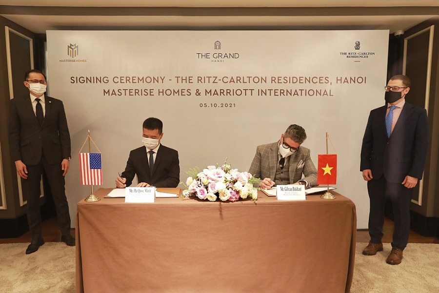 Masterise Homes và Marriott International hợp tác mang khu căn hộ hàng hiệu đến Hà Nội