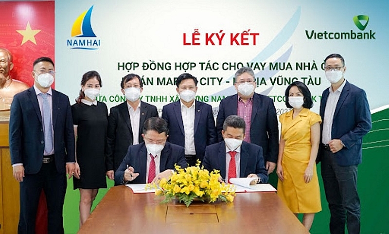 Công ty Xây dựng Nam Hải ký kết hợp tác với Vietcombank Tân Định