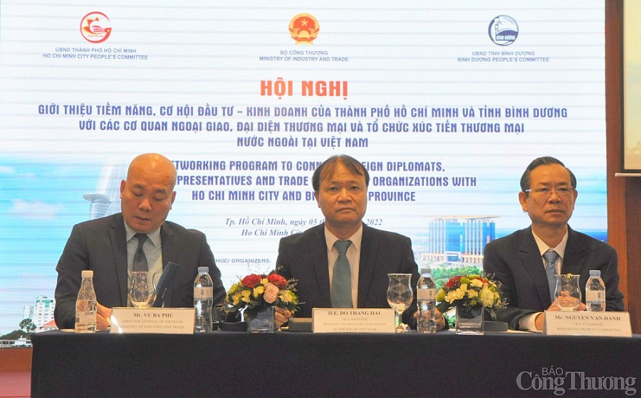 Giới thiệu tiềm năng, cơ hội đầu tư - kinh doanh TP. Hồ Chí Minh và Bình Dương tới các cơ quan ngoại giao nước ngoài