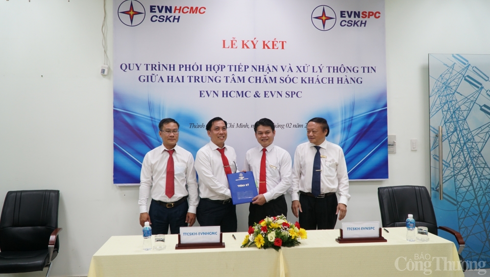 EVNSPC và EVNHCMC hợp tác, chia sẻ thông tin phục vụ khách hàng