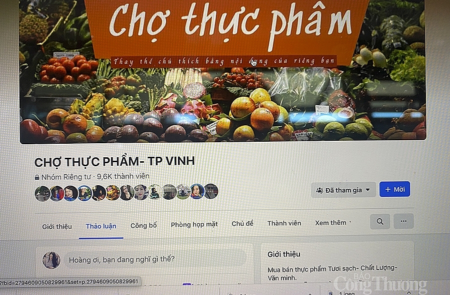 Tiểu thương chợ truyền thống làm quen bán hàng online