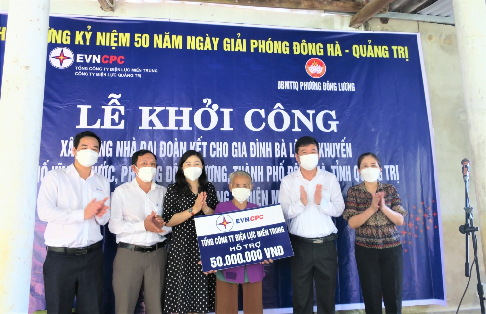 PC Quảng Trị khởi công xây dựng nhà cho người nghèo, neo đơn