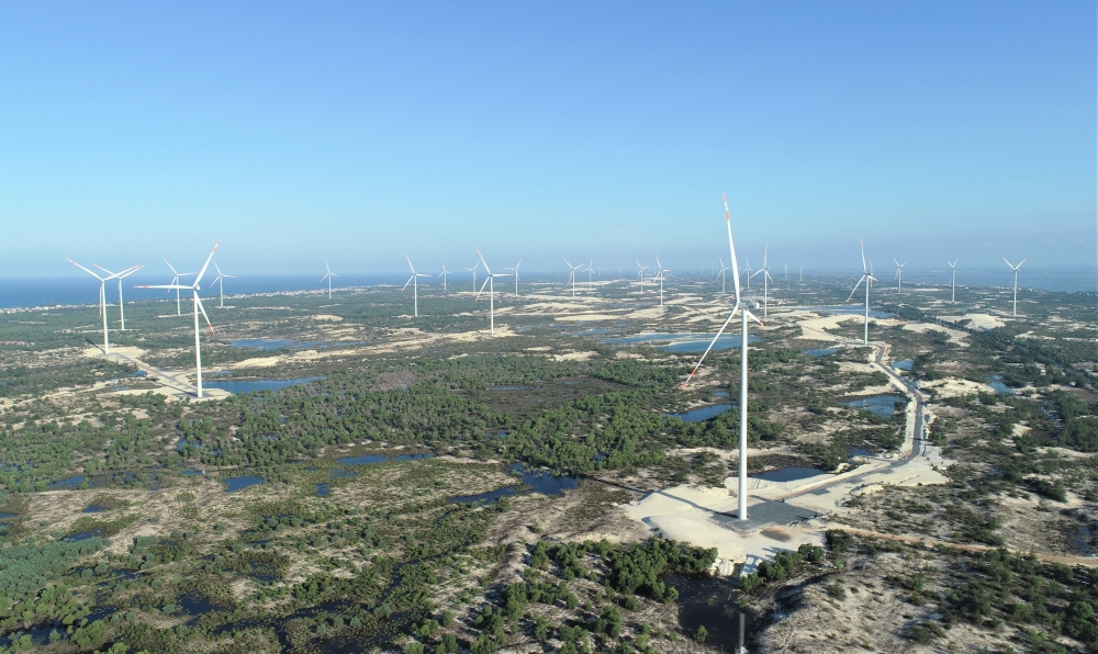 Quảng Bình: Cụm trang trại điện gió B&T đã hoàn thành thi công