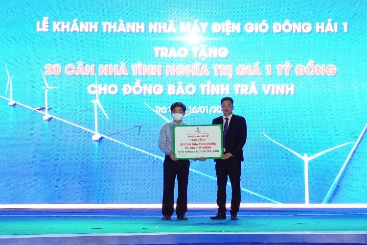 Trà Vinh: Khánh thành nhà máy điện gió Đông Hải 1