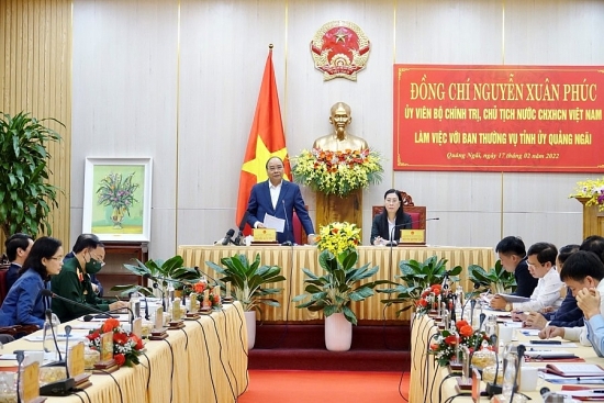 Chủ tịch nước Nguyễn Xuân Phúc: "Chìa khóa thành công của Quảng Ngãi là đánh thức những tiềm năng"