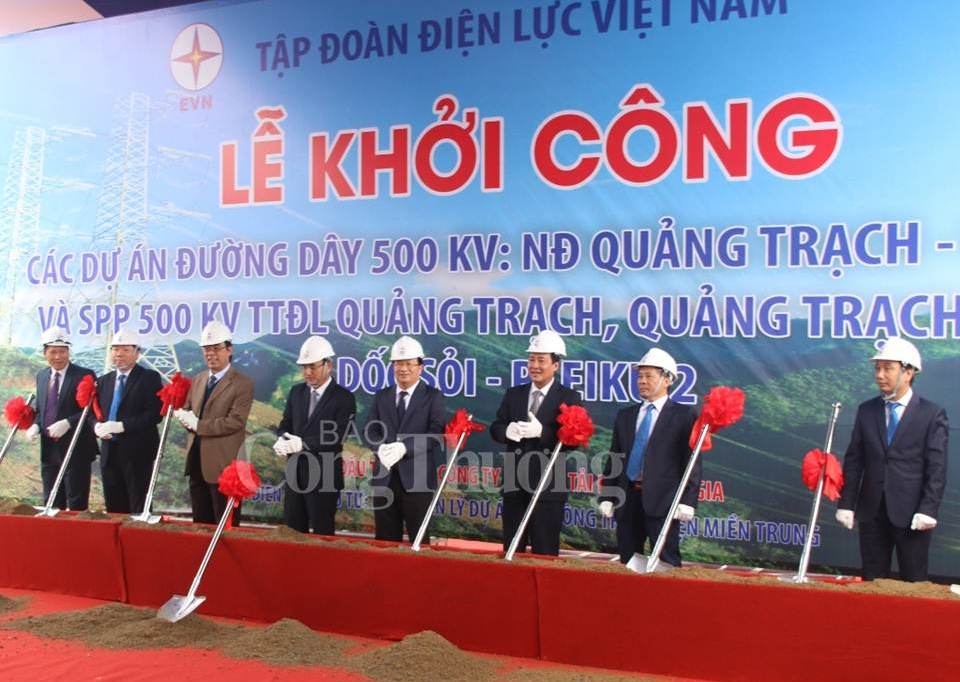 tap doan dien luc viet nam khoi cong du an 500 kv mach 3 gan 12 ngan ty dong