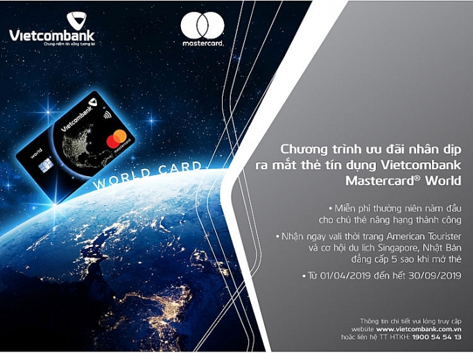 khuyen mai hap dan nhan dip ra mat the vietcombank mastercard world