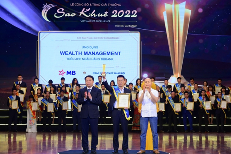 Ứng dụng đầu tư tài chính Wealth Management trên App MBBank đạt Giải Sao Khuê 2022