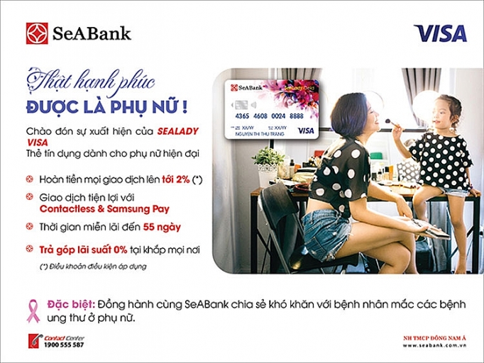 seabank ra mat the sealady cashback visa