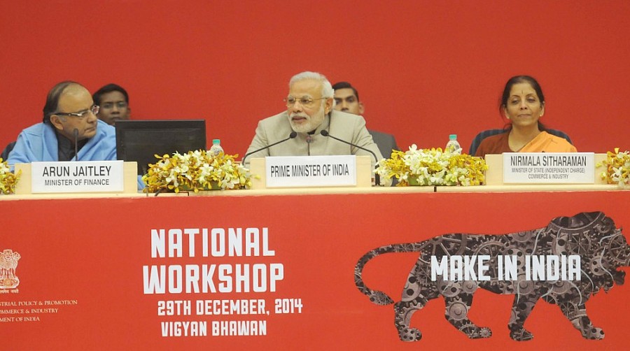 Thủ tướng Ấn Độ Narendra Modi phát động chiến dịch “Sản xuất tại Ấn Độ” để nâng cao thương hiệu quốc gia. Ảnh: The New Indian Express.