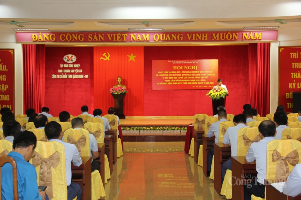 Trong quý I/2021, Công ty Chế biến Than Quảng Ninh -TKV