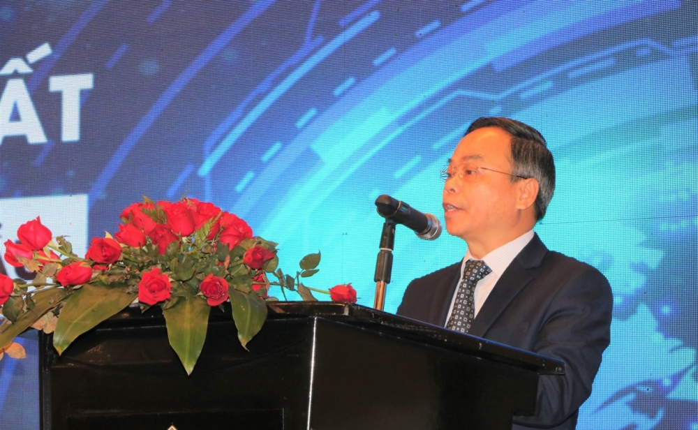 Ông Trần Văn Vinh - Tổng cục trưởng Tổng cục Tiêu chuẩn Đo lường Chất lượng phát biểu tại hội thảo
