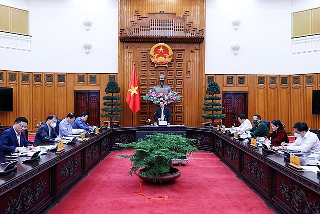 Thủ tướng Phạm Minh Chính chủ trì cuộc làm việc với PVN
