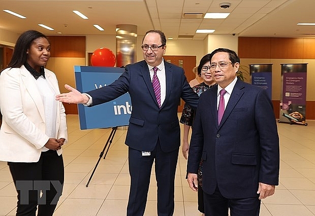 Thủ tướng Phạm Minh Chính đến thăm Tập đoàn Intel