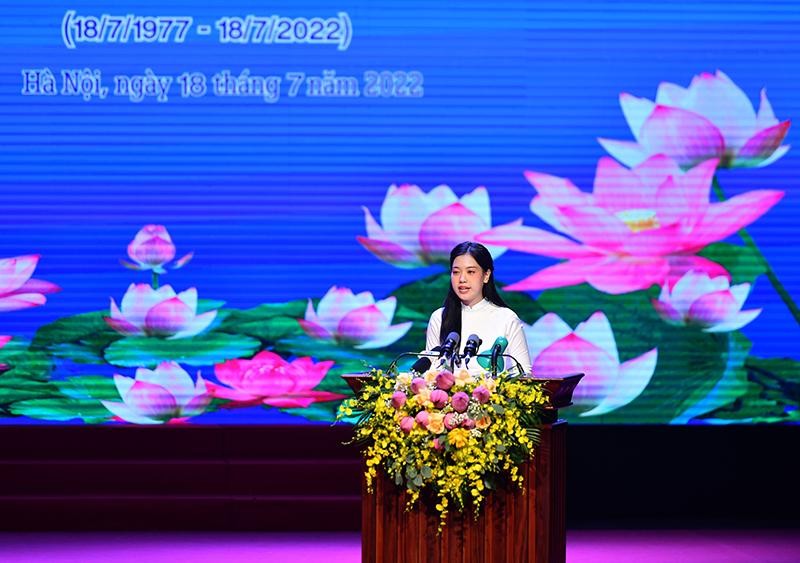 Hình ảnh lãnh đạo Đảng, Nhà nước dự Lễ kỷ niệm 60 năm Ngày thiết lập quan hệ ngoại giao Việt Nam-Lào ảnh 9