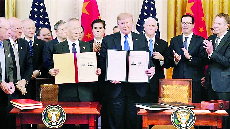 Mỹ - Trung ký thỏa thuận thương mại giai đoạn 1 mở ra thời kỳ định chiến