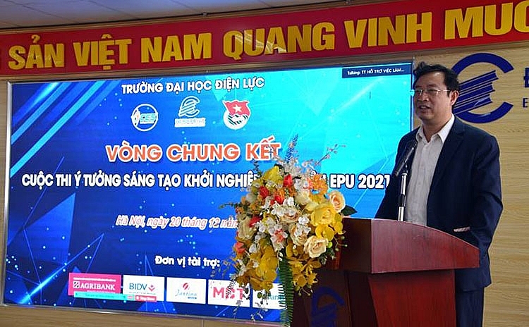 TS. Phạm Hồng Quất - Cục trưởng Cục Phát triển thị trường và doanh nghiệp khoa học và công nghệ - Bộ KH&CN phát biểu tại cuộc thi