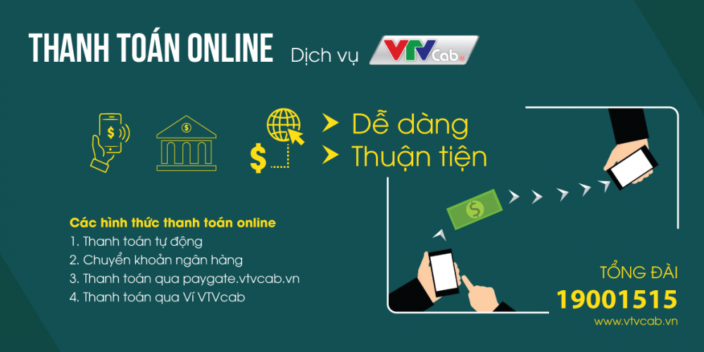 Thanh toán online phí dịch vụ VTVcab: An tâm mùa dịch