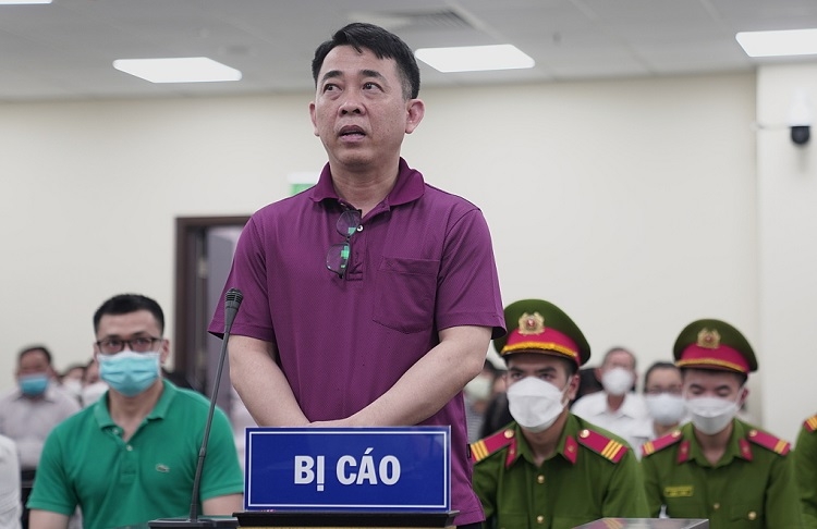 Bị cáo Nguyễn Minh Hùng tại phiên tòa